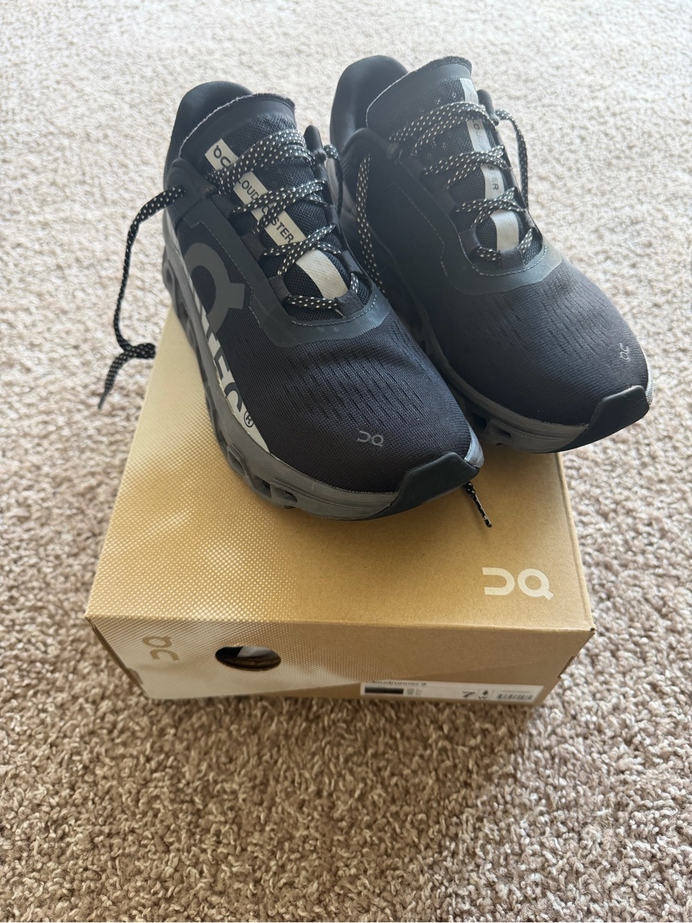 On Running Cloudmonster and Gray Women's Athletic Sneakers